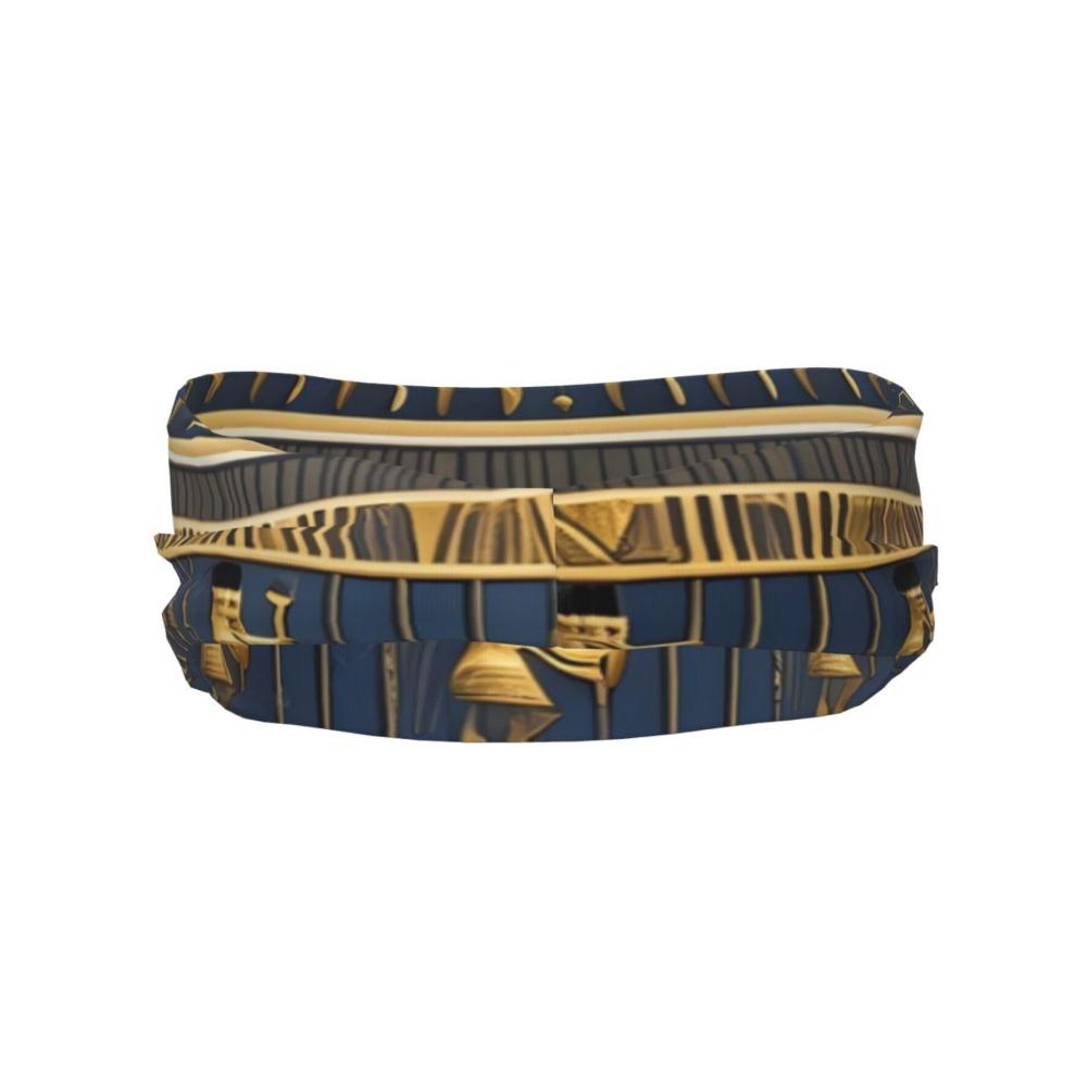 Ägyptische Pharaonische Fresken Stirnband Elastisches Feuchtigkeitsableitendes Haarband Geeignet für Laufen Fitnessstudio Yoga Herren Damen