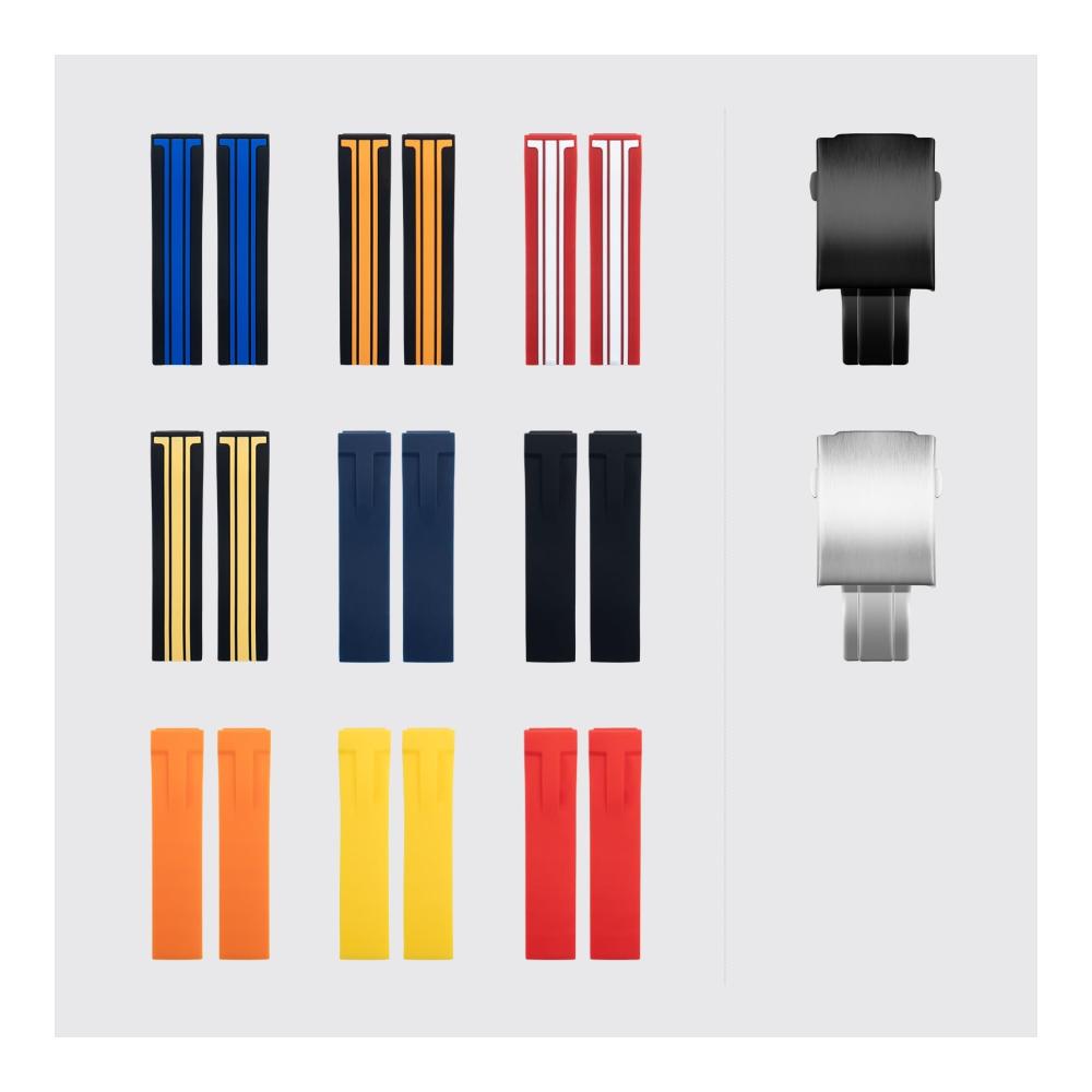 Upgrade deinen Stil Hochwertiges 20 mm Silikon-Uhrenarmband für Tissot T048.417 T-Race T-Sports Uhren. Wasserdicht weiches Gummi perfekte Passform für dein Statement