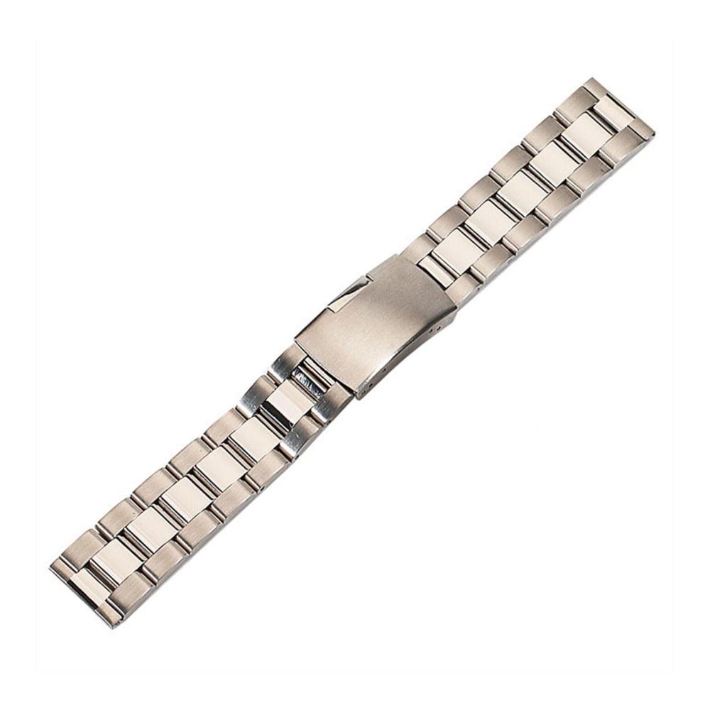 18mm-30mm Edelstahl Uhrenarmbänder Massiver Metallarmband für Armbanduhr mit Bandstegen