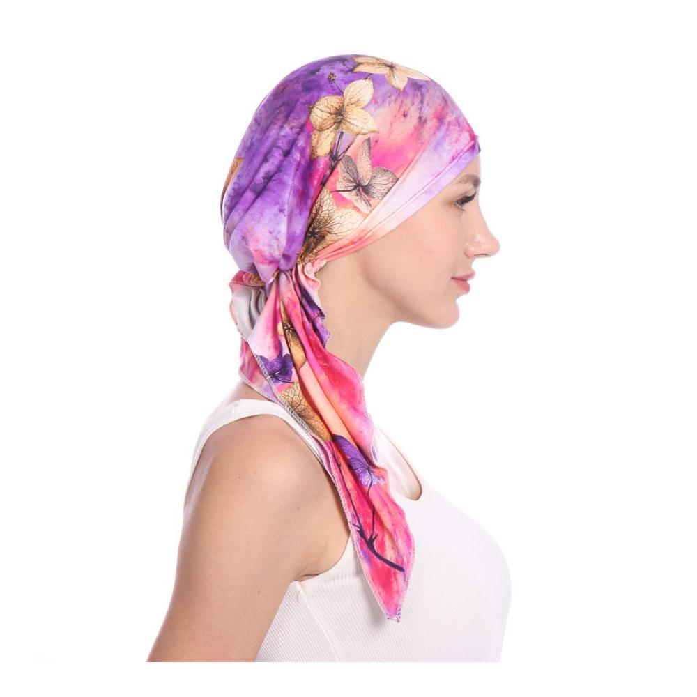 Stilvolle Kopftücher Weiche Kopfbedeckung für Damen bei Haarausfall Krebs und Chemo – Modischer Turban als Mode-Statement
