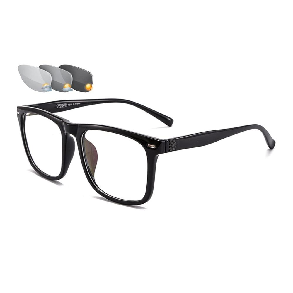 Erstaunliche verschreibungspflichtige Brillenfassungen Moderne Optik für klare Sicht! Inklusive Photochromie für Outdoor-Schutz. Dioptrien von +1.00 bis +3.00 stilvoll in Schwarz 2