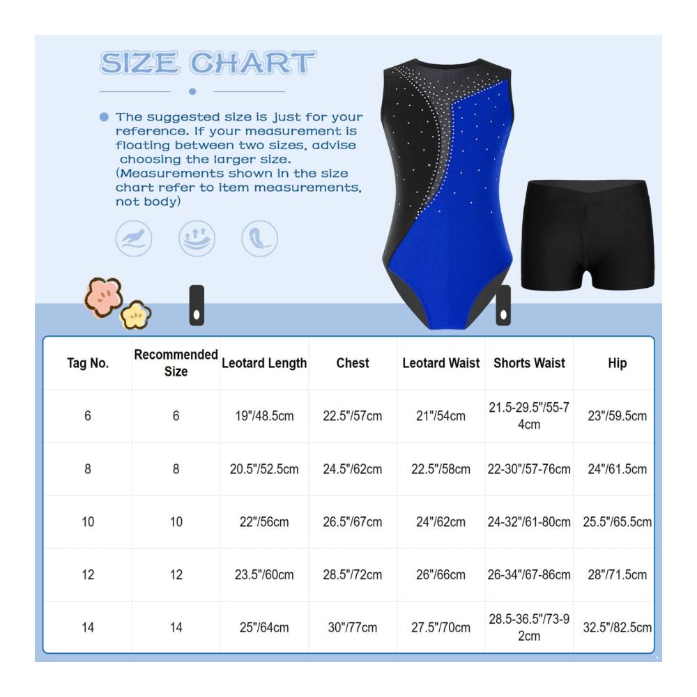 Einzigartiger Mädchen Leotard mit Strass-Shorts Perfekt für Tanz und Gymnastik! Kurzarm Turnbody für stilvolle Performances und Training. Holen Sie sich Ihren eleganten Gymnastikanzug jetzt