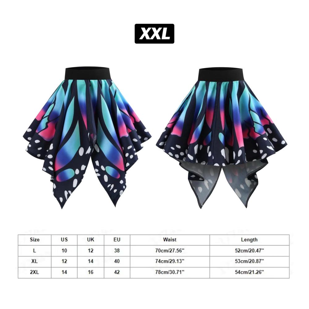 Erstaunlicher Unterröcke Hochtailliertes Plisséekleid mit Schmetterlingsrock für Festival & Party! Einzigartiges Accessoire für Frauen & Mädchen. Karnevalskostüme deluxe