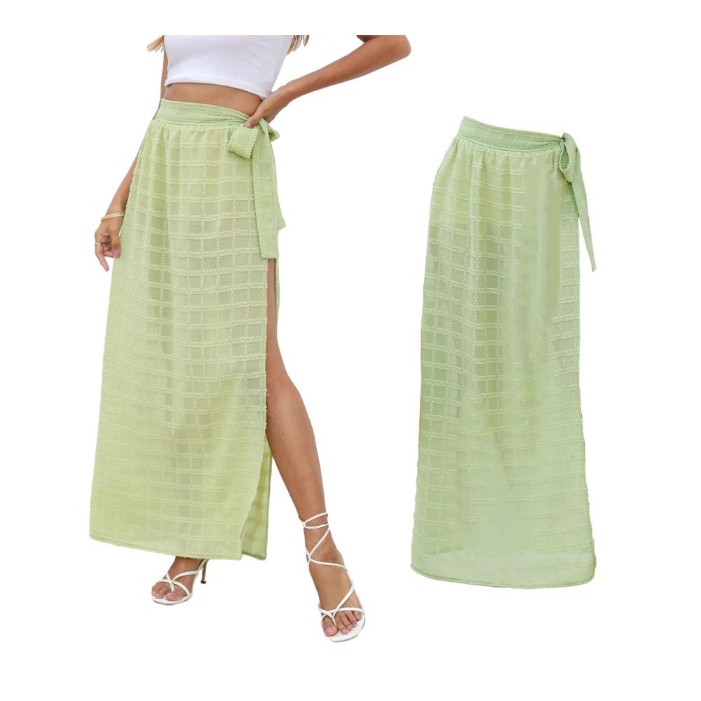 Entdecken Sie den ultimativen Stil mit unseren vielseitigen Pareos & Strandkleidern Langer Sarong Wickelrock für Frauen - Eleganz am Strand