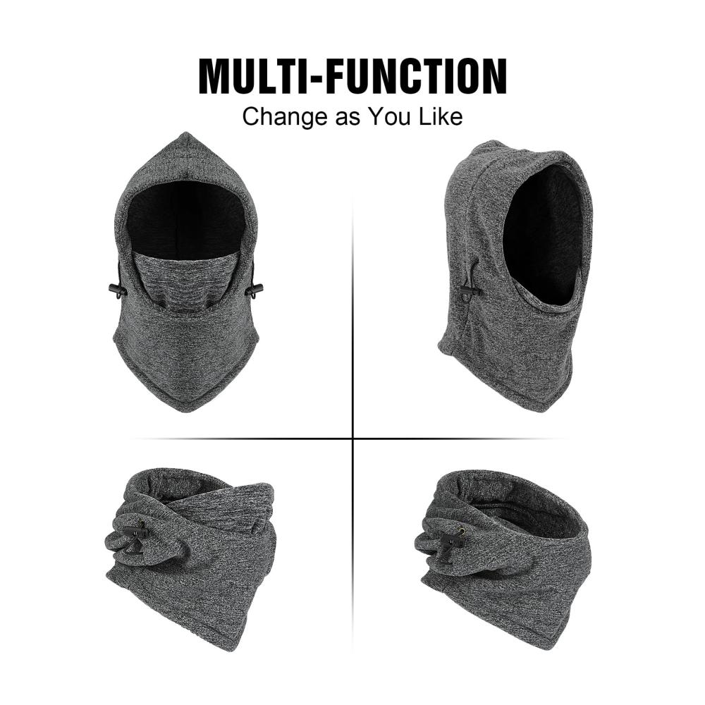 Ultimativer Schutz im Winter Thermofleece Sturmhaube für Herren und Damen | Multifunktionale Outdoor-Gesichtshaube winddicht und warm | Ideal zum Skifahren Radfahren Wandern und Laufen