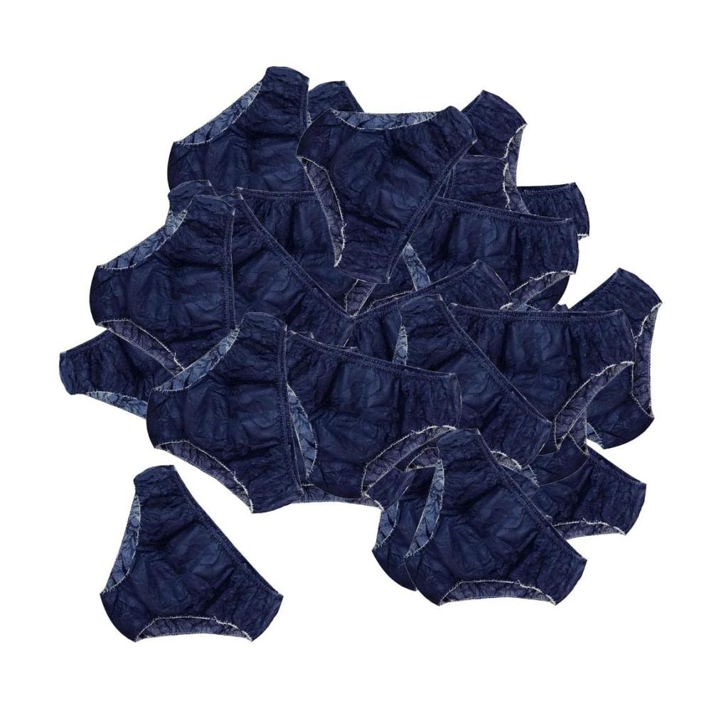 Entdecken Sie Luxus und Komfort 50er-Pack Einweg-Panties & Hipsters Blau aus hochwertigem Vliesstoff für Damen - Universalpassform