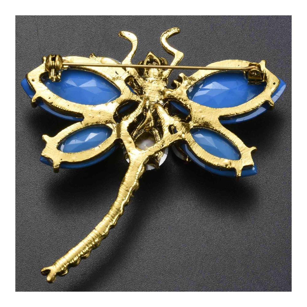 Elegante Harz Libellen Broschen Glanzvolle Strass-Insekten-Anstecker in Rot. Perfekt als Geschenk! Entdecken Sie stilvolle Broschen & Anstecknadeln jetzt