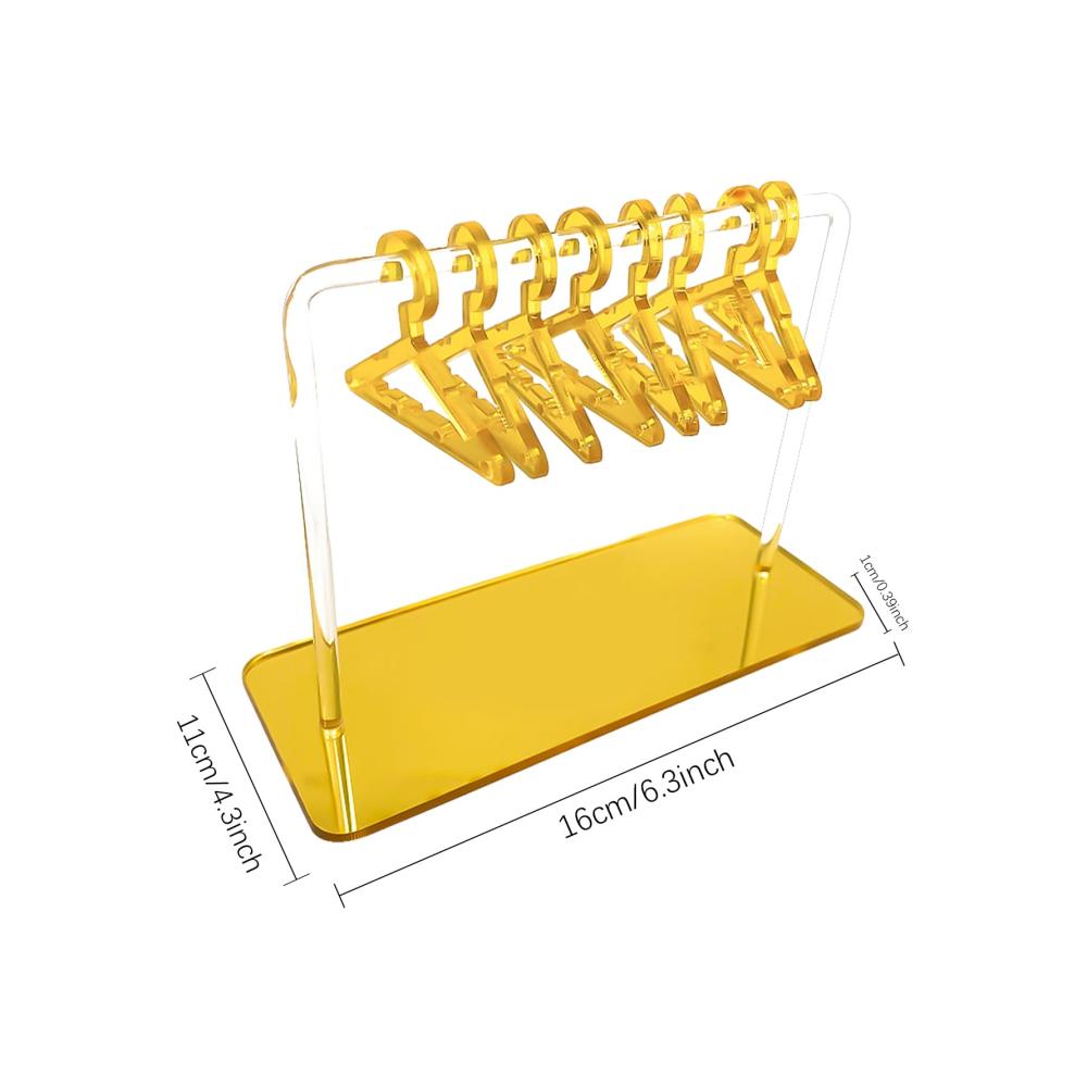 Einzigartiger Schmuckständer Acryl-Ohrringdisplay mit 8 Mini-Aufhängern | Stilvoller Präsentationsständer für Einzelhandel und persönliche Ausstellungen
