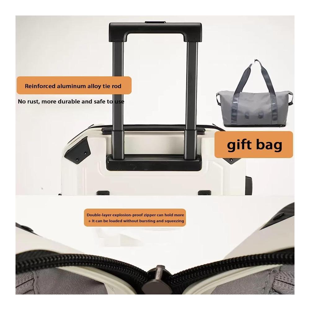 Entdecken Sie stilvolle Praktikabilität Gepäck-Sets für Vielreisende! 2-teiliges Handgepäck-Set mit Zahlenschloss und mehrstufiger Trolley-Verstellung. Perfekter Begleiter in edlem Grau