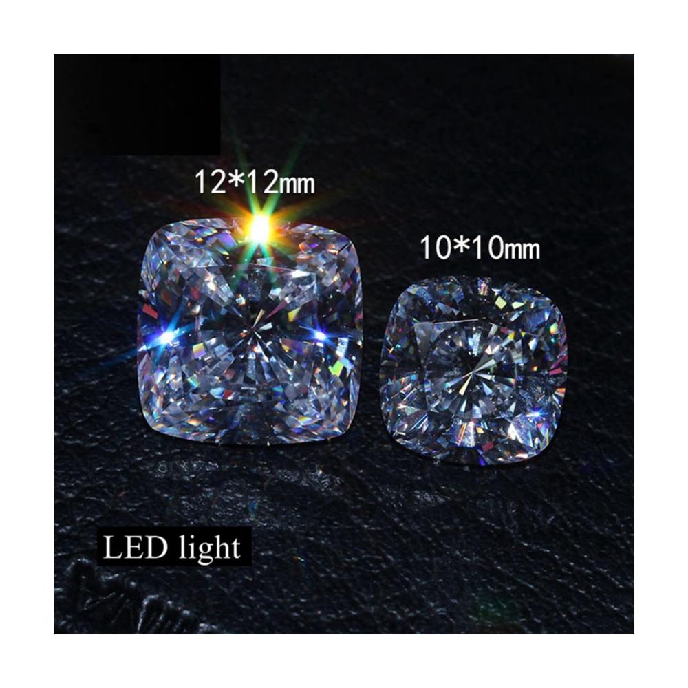 Brillanter Luxus Natürlicher weißer Saphir 14.0 Karat 12x12mm quadratischer Schnitt. AAAAA VVS Qualität für exquisite Schmuckstücke mit Edelsteinen. Entdecken Sie die Eleganz der Edelsteine