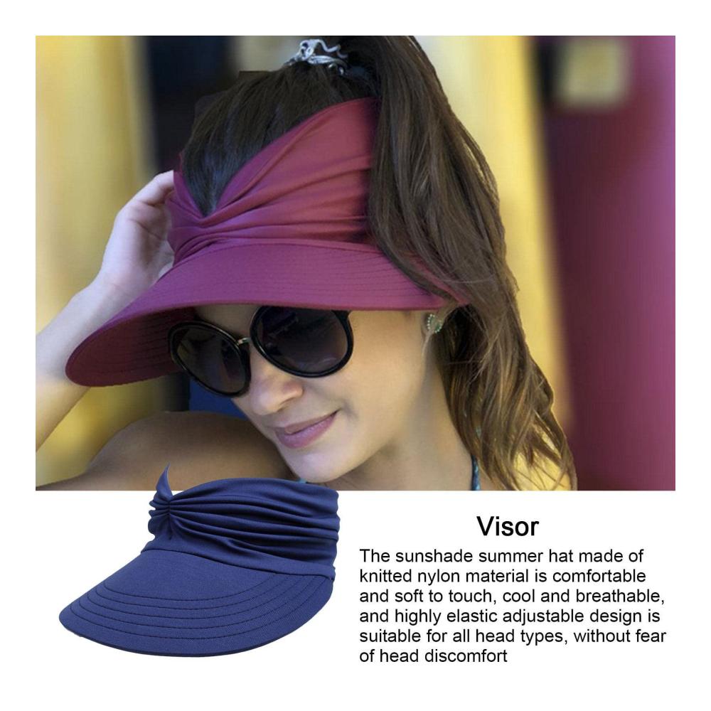 Sonnenschutz Hut mit Visier für Damen Atmungsaktiver Sommerhut für Outdoor-Aktivitäten wie Radfahren Tennis Golf Wandern und Joggen