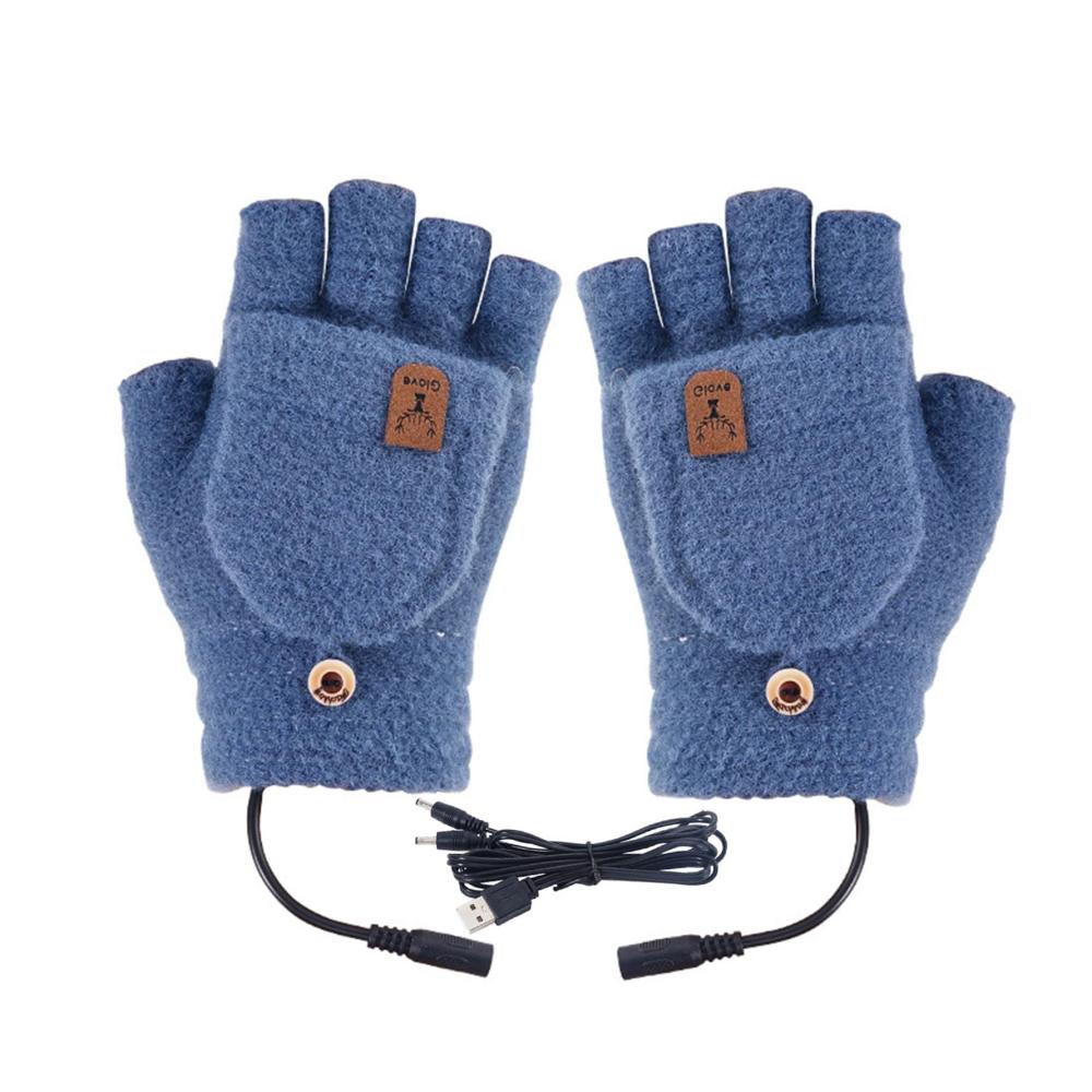Beheizte Halbfinger-Laptophandschuhe / -fäustlinge aus Kaschmir für den Winter atmungsaktive Laptop-Fäustlinge mit halben Fingern & volle Winterhandschuhe