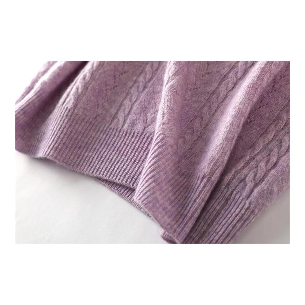 Damen T-Shirts Dünn O-Ausschnitt Strickpullover Wollpullover Halbarm Pullover Hohl Oberteil Loose Langarm