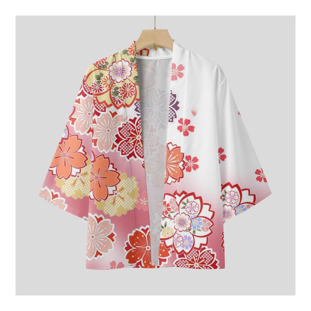 Entspannen Sie stilvoll Hochwertige Bademäntel für Herren – Japanischer Kimono mit Kirschblütenmuster für einen Hauch von Anime-Flair. Holen Sie sich Ihren Sommer-Luxus