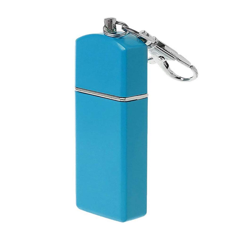 Entdecken Sie den ultimativen tragbaren Taschenaschenbecher Mini-Tasche mit Metallrahmen perfekt für Reisen! Tragbarer Schlüsselanhänger für den Innen- und Außenbereich blau