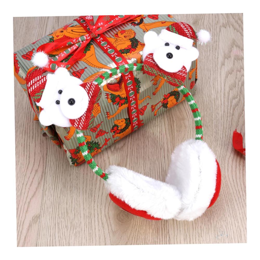 Entzückende Elch-Ohrenschützer für die Feiertage 2St künstliche Weihnachts-Ohrwärmer mit Plüsch. Perfekt für weihnachtliche Dekorationen und gemütliche Wintermomente