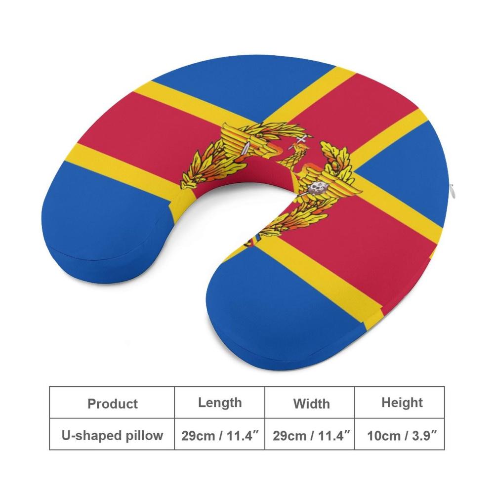Erleben Sie himmlischen Komfort unterwegs mit unserem Dardania Flag Humorvolles U-förmiges Kissen aus Memory-Schaum für Reise- Heim- und Büroanwendungen. Gönnen Sie sich Entspannung