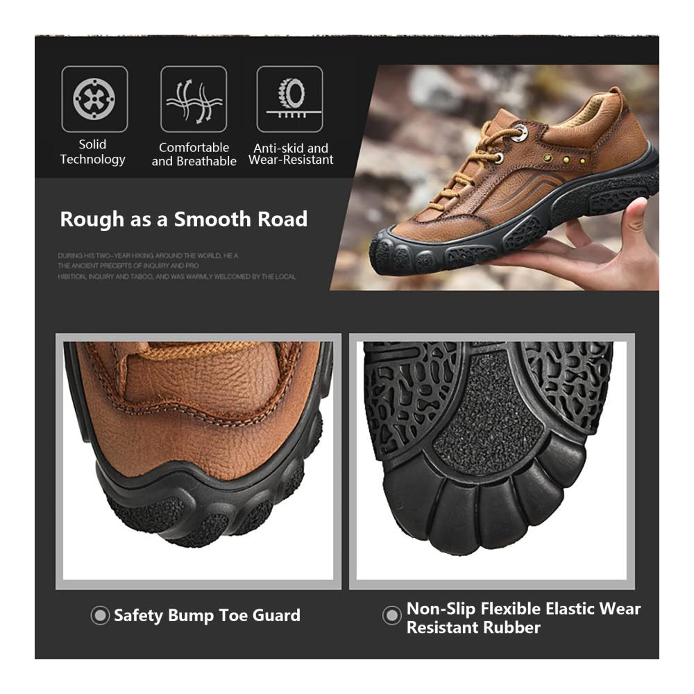 Entdecke die Perfektion Herren Trekking- & Wanderschuhe Atmungsaktiv Leicht & Rutschfest für Outdoor-Abenteuer! Neu im Sortiment für Herbst & Winter Größe 43 EU