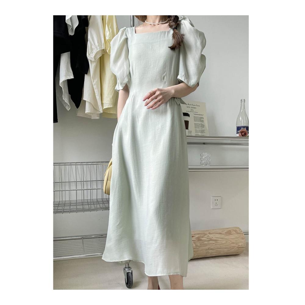 Entdecke den ultimativen Cocktail-Chic! 2024 Neuheit Verführerisches Damenkleid mit quadratischem Ausschnitt und Retro-Touch. Dein Statement für den Sommer! (Farbe2 GrößeM