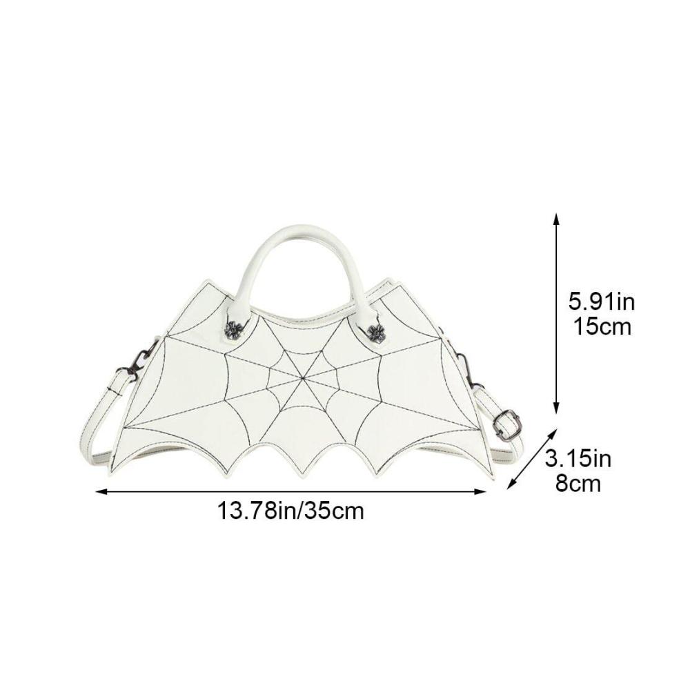 Entdecken Sie stilvolle Rucksackhandtaschen für Damen - Lpitoy Fledermausflügel Umhängetasche mit Halloween-Design perfekt für Mädchen