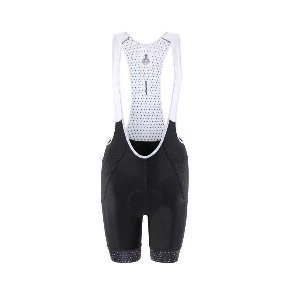 Erlebe Komfort und Stil Trägerhose für Frauen - Schwarze Radlerhose mit Seitentaschen für lange Fahrten. Hochwertig und feminin. Jetzt in XL erhältlich