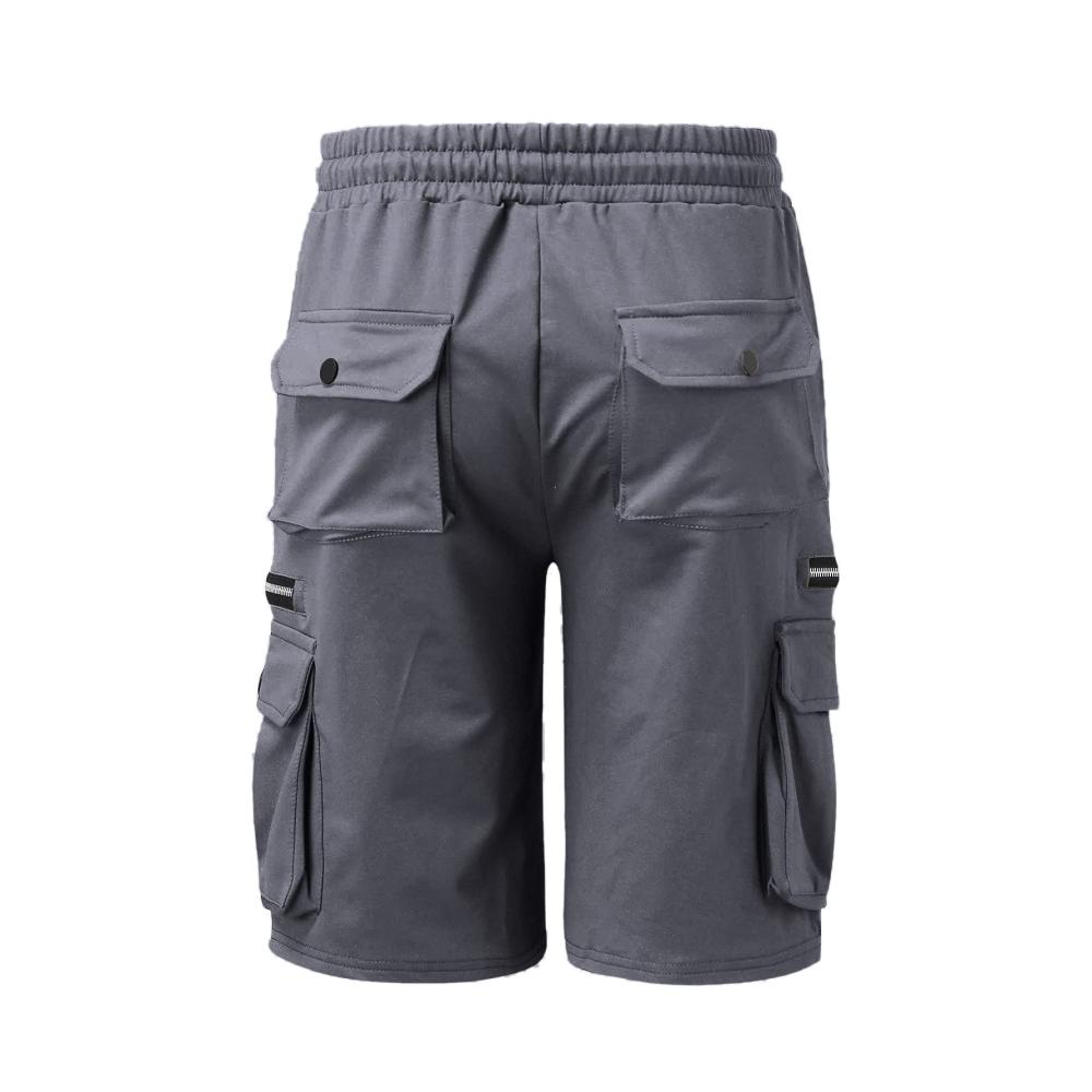 Vintage Cargo Shorts Herren Trendige Baumwoll-Shorts mit Tunnelzug und vielen Taschen. Perfekt für Sommer Arbeit und Freizeit. Entdecken Sie jetzt
