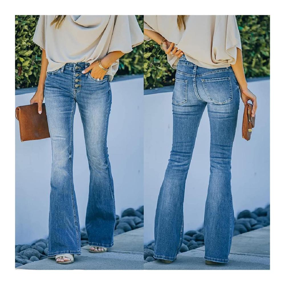 Elegante Damen-Jeanshosen Hoch tailliert Skinny undurchsichtig mit Stretch und Löchern für Y2K Streetwear. Push-Up-Effekt lange Größen vielseitiger Stil