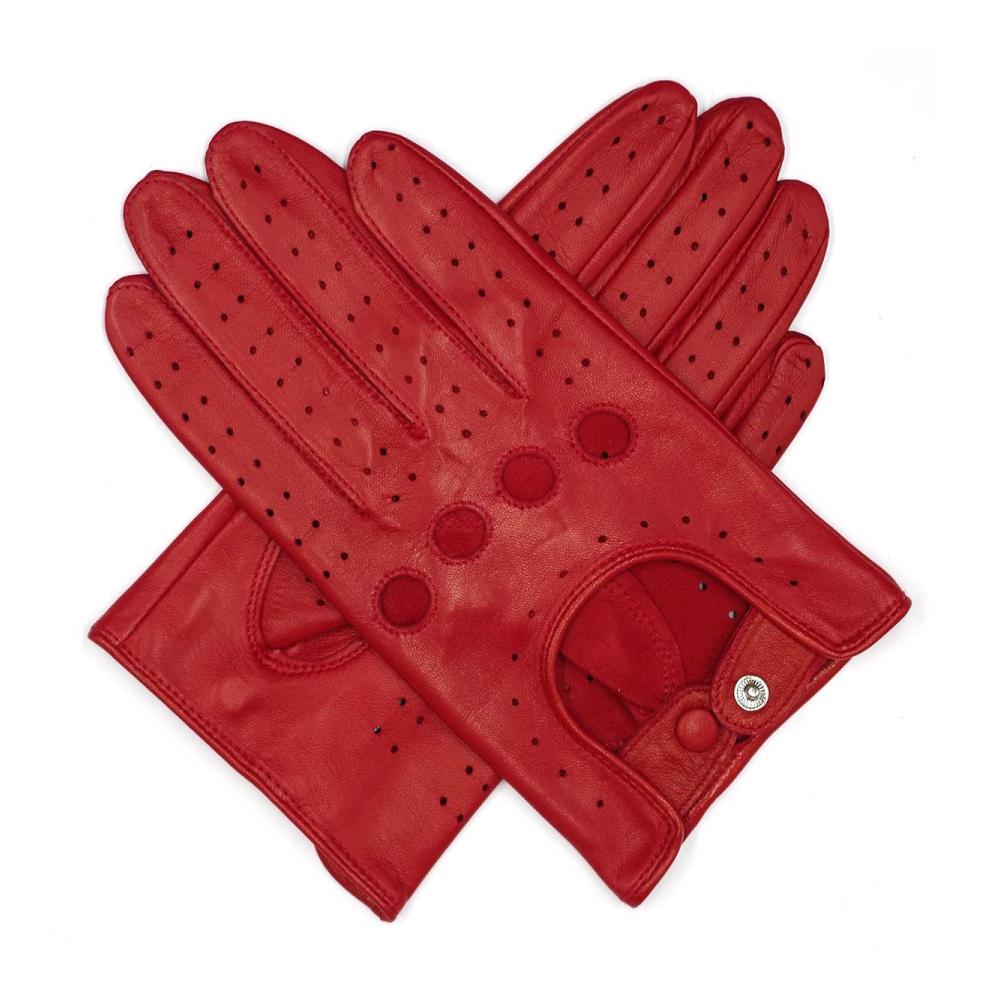 Hochwertige Damen Lederhandschuhe Ungefüttert | Ultimativer Komfort & Stil | Handcrafted Upgrade GL009 Rot | Größe L | Jetzt erhältlich