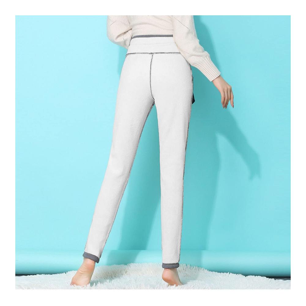 Winter-Warme Thermo-Fleece Jogginghose für Damen Hochtaillierte Leggings Skihose Schlankheitstraining & Laufhose mit Softshell