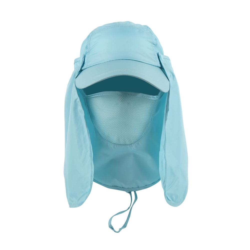 Stylischer Damen Sonnenhut mit Nackenschutz für ultimativen Schutz beim Angeln Strand Wandern & Camping. Ein Must-have für Outdoor-Enthusiasten