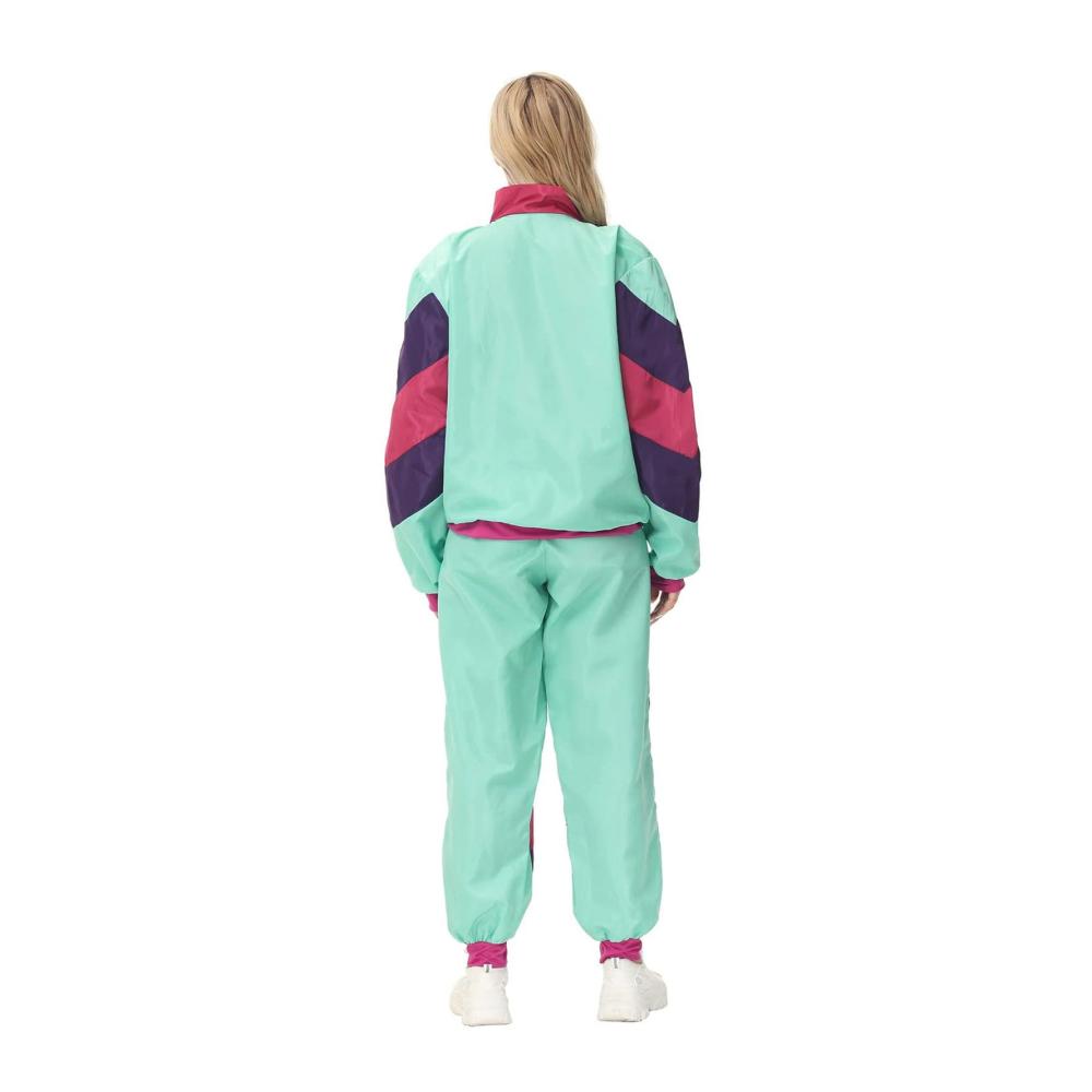 Stylischer Sportswear-Trainingsanzug | Herren & Damen | Retro 80er Jahre Style | Assi Anzug | Proll Anzug | Sportlich | Gemütlich | Partyoutfit | Bad Taste Party
