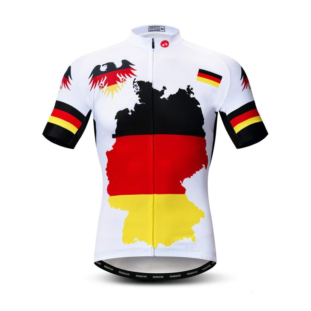 Top-Qualität Deutschland Fahrradtrikot für Männer - Kurzarm Radtrikot & Shirt in S-3XL Größen - Hochwertige Bekleidung für stilvolles Radfahren