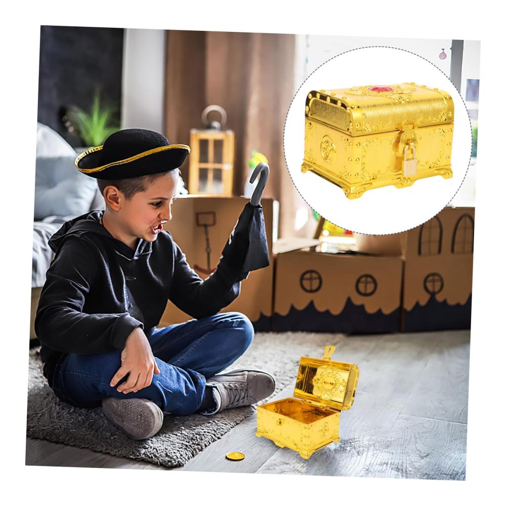 Entzückendes Kinder Schmuckkästchen Stauraum für kleine Schätze und Accessoires mit Spielzeug- und Dekorationselementen. Perfekt für stilvolle Aufbewahrung