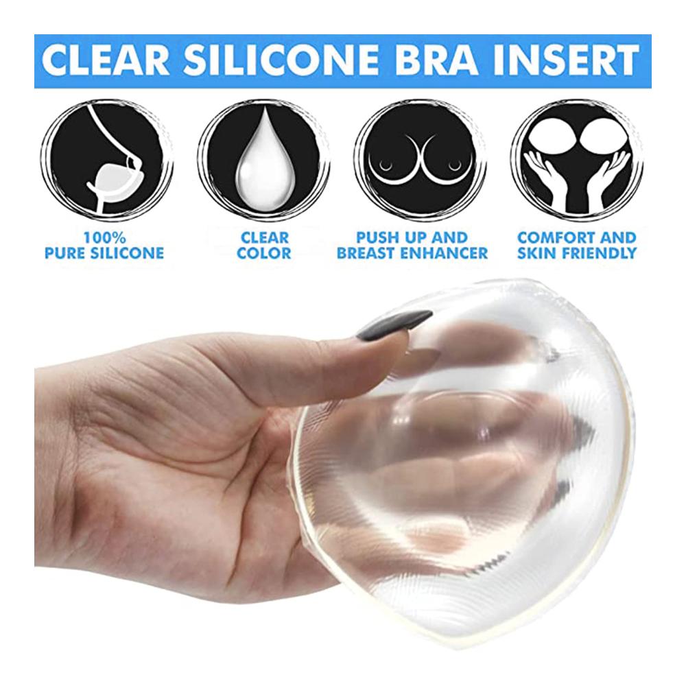 Maximale Brustvergrößerung! Silikon BH-Einlagen Natürliche Formen für Crossdresser Mastektomie & mehr. Transparente Wassertropfenform 300g/Piece