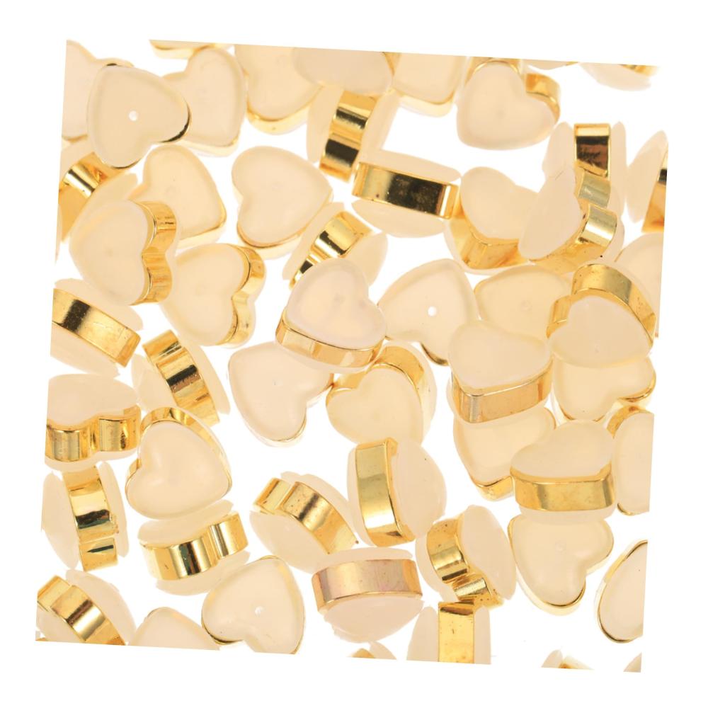 100er Pack Ohrstöpsel Damen für Ohrringe Ohrringrückseiten Silikon Sicherheits-Ohrstopper Ohrstecker transparent für Ohrringe zum Selbermachen Verschlüsse Zubehör Verschluss hinten Damen