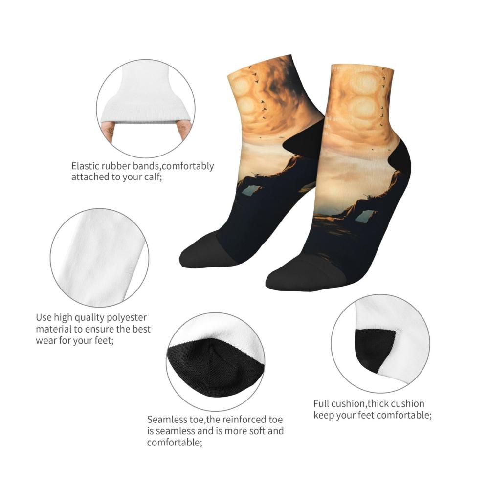 Bequeme Knöchelsocken mit inspirierenden Zitaten für Damen und Herren - Modische Muster inspirierende Botschaften One Size passt allen