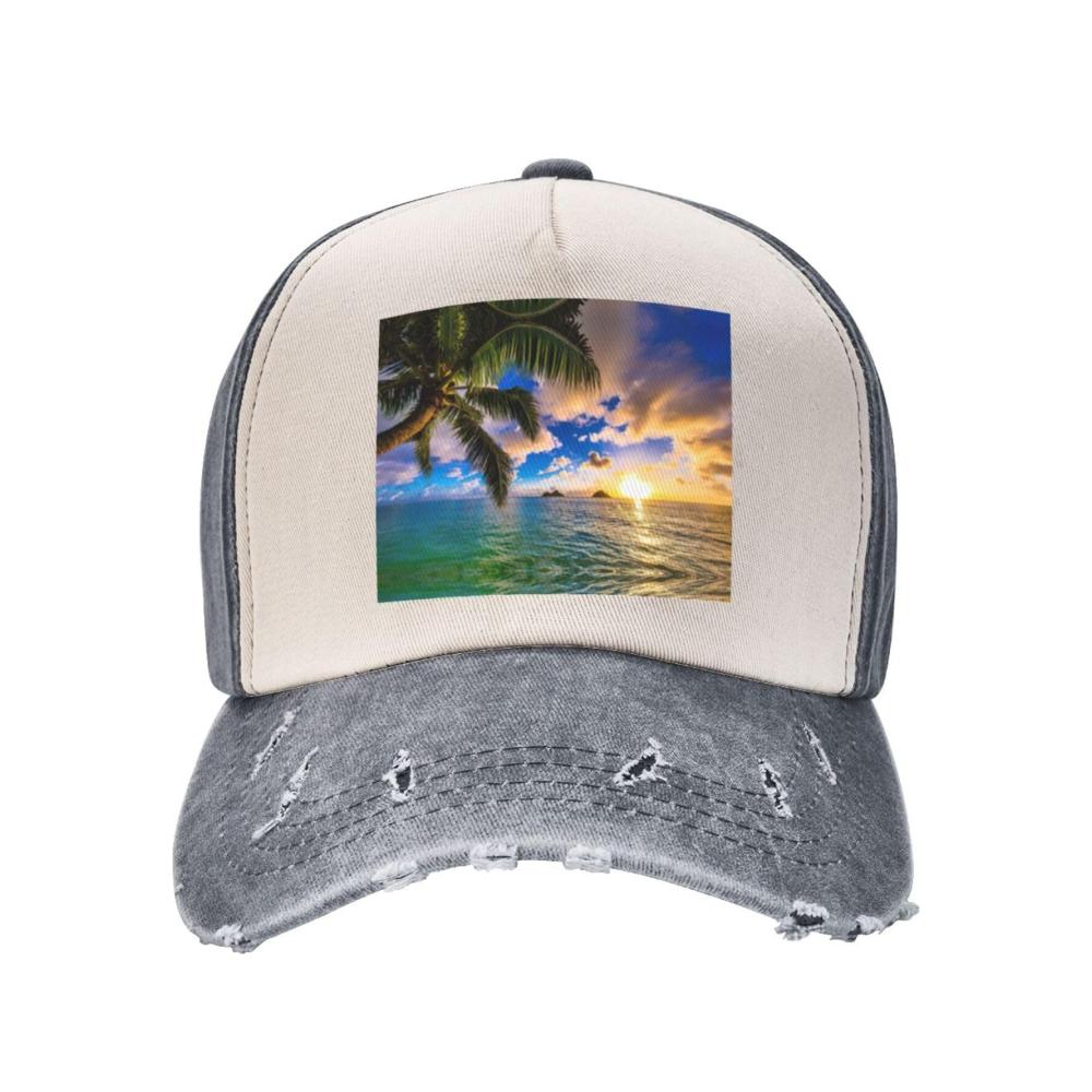 Entdecken Sie den tropischen Flair mit unserer vielseitigen Baseballkappe – Der verstellbare Papa-Hut für Damen perfekt für sonnige Tage am Ozean und als Geschenk zum Vatertag