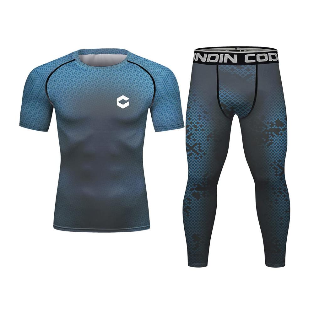 Entdecken Sie das ultimative Kompressionsset für Herren Leistungsstarke Kurzarm-Kompressionsshirts für Sport und Fitness in Aa XL-Größe