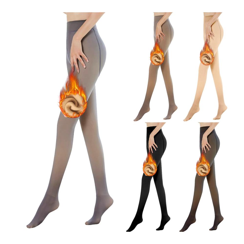 Fühlen Sie die Wärme mit unseren Damen Strumpfhosen Winter Fleece Gefüttert Sexy Durchscheinend & Extra Warm. Perfekt für kalte Tage! Jetzt erhältlich