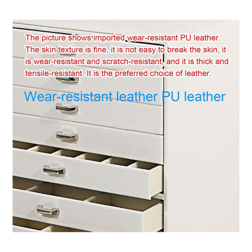Bewahren Sie Ihren Schmuck stilvoll auf Luxuriöses 10-lagiges PU-Leder-Schmuckkästchen für Halsketten Ohrringe Armbänder und Ringe. Perfektes Geschenk für Frauen und Mädchen
