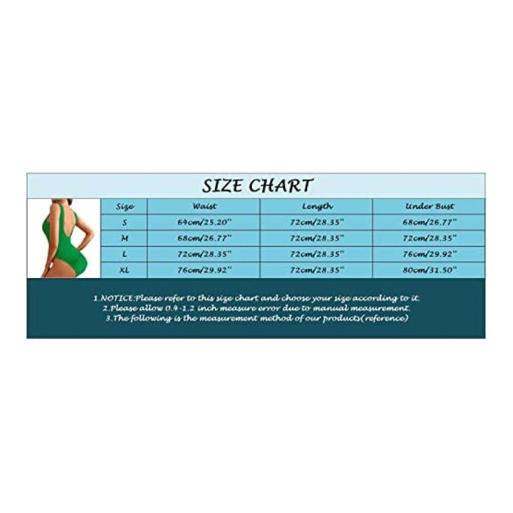 Badeanzug Damen Einteiler Sexy Monokini mit Rückenfreiheit & U-Ausschnitt Einfarbiges Badekostüm für Damen Bauchweg-Schwimmanzug für Strand & Pool