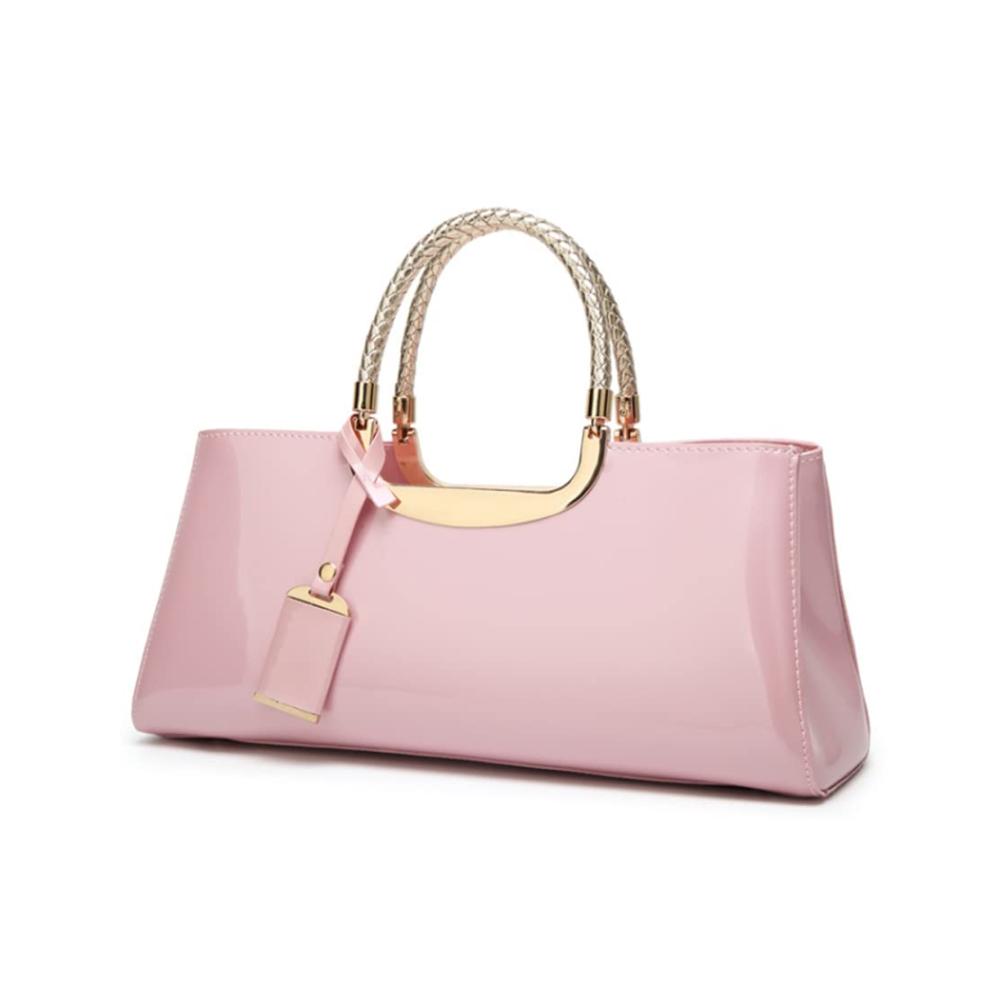Entdecken Sie den ultimativen Stil mit unseren exquisiten Henkeltaschen Damen Glossy Top Griff Handtasche Tote Geldbeutel PU Patent Elegante Schultertaschen Umhängetaschen