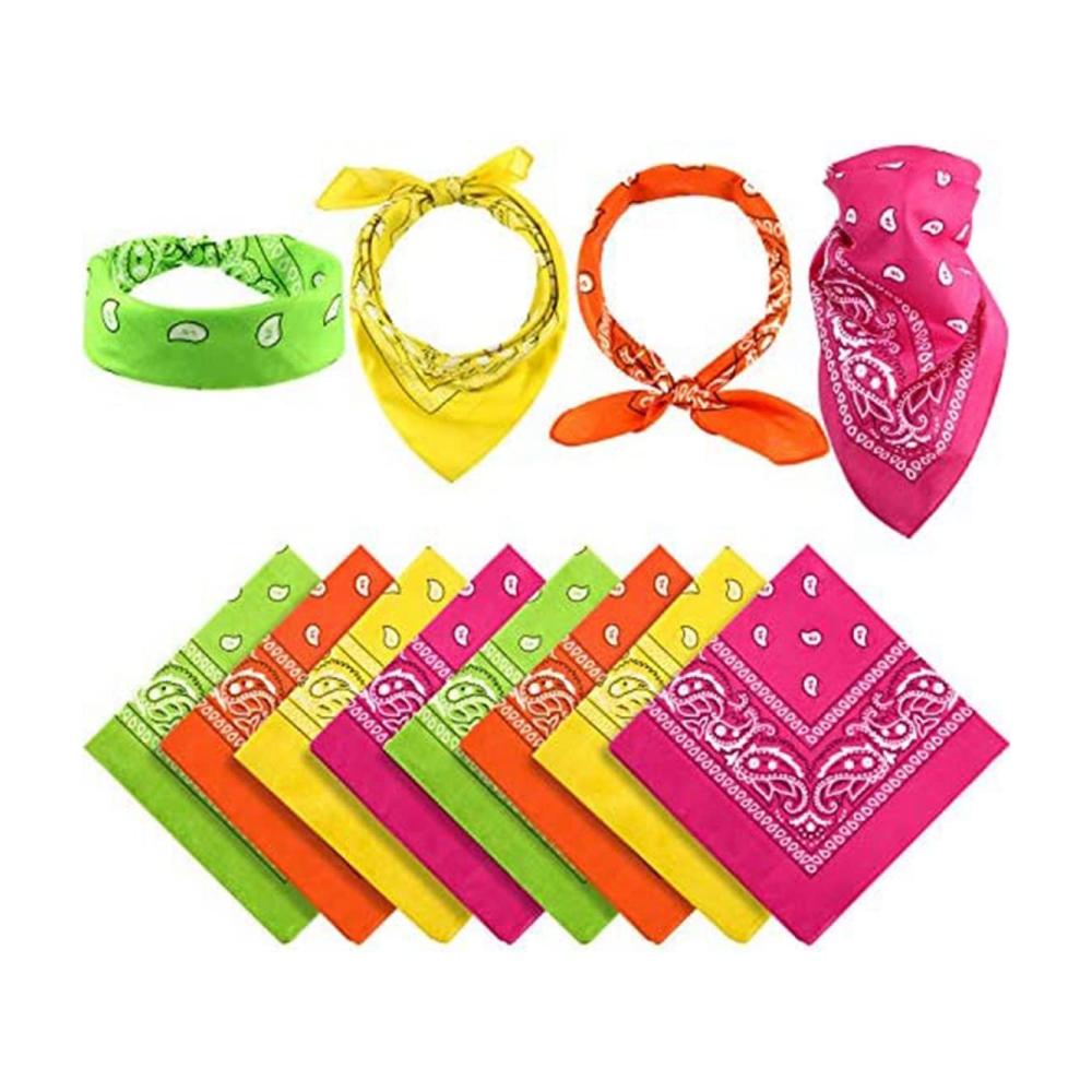 Sport Stirnband mit quadratischen Outdoor-Sporthandschuhen 48 Stück Handtücher aus Polyester für Camping Reiten oder den Innen- und Außenbereich