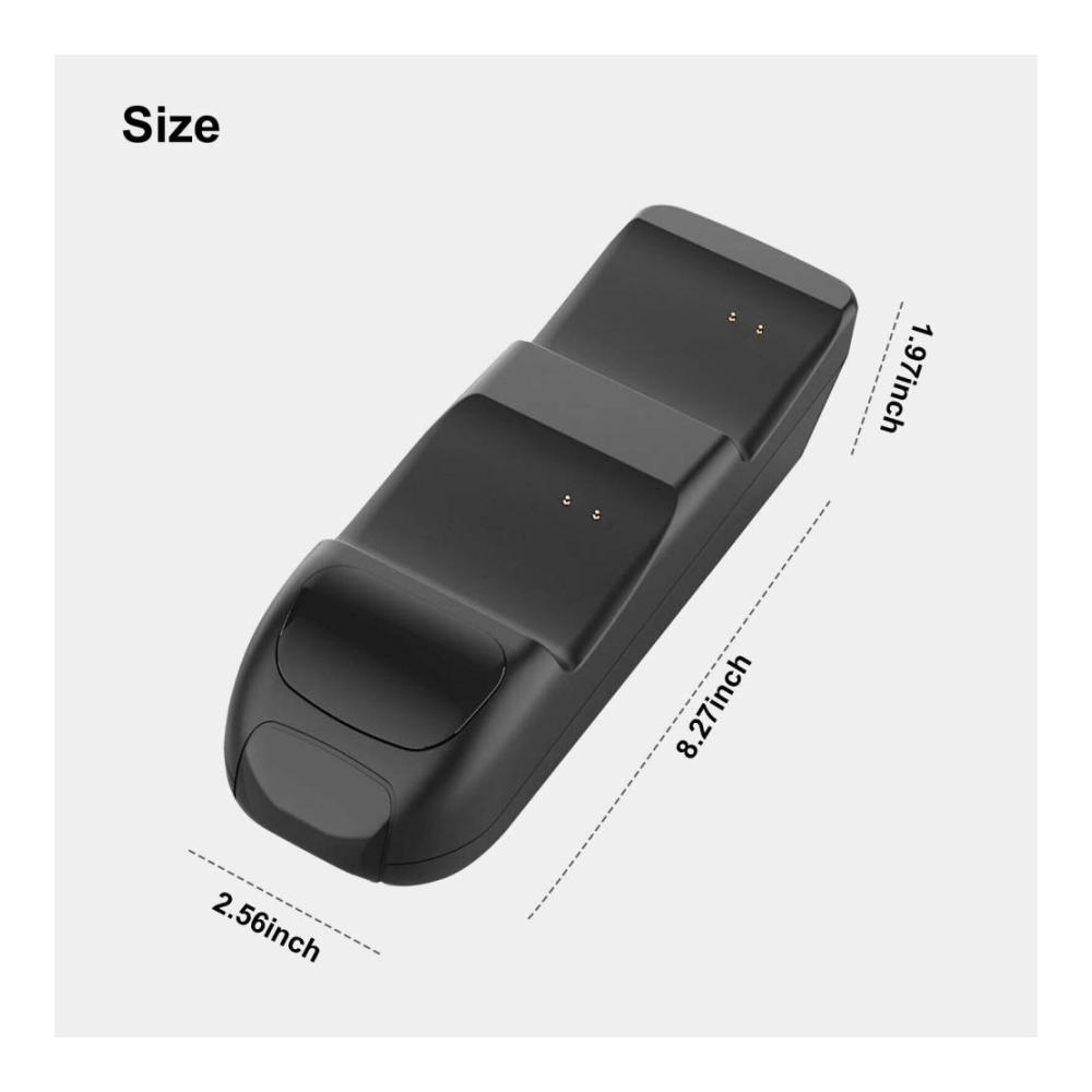 Weekender Ladestation Controller Doppel-Dockingstation kompatibel mit Xbox Series S/X Gamepad USB-Ladestationen mit 2 Schnelllade-Steckplätzen für Xbox One X/S DualSense und Switch Pro Controller
