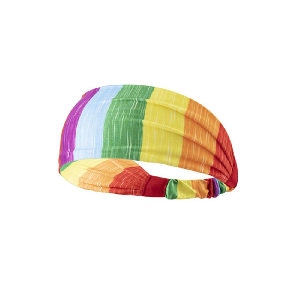 Erleben Sie Komfort und Stil Sport-Stirnbänder für den Alltag Yoga und Workouts! Weich elastisch und mit Regenbogen-Druck in der Pride Edition. Ein Must-have