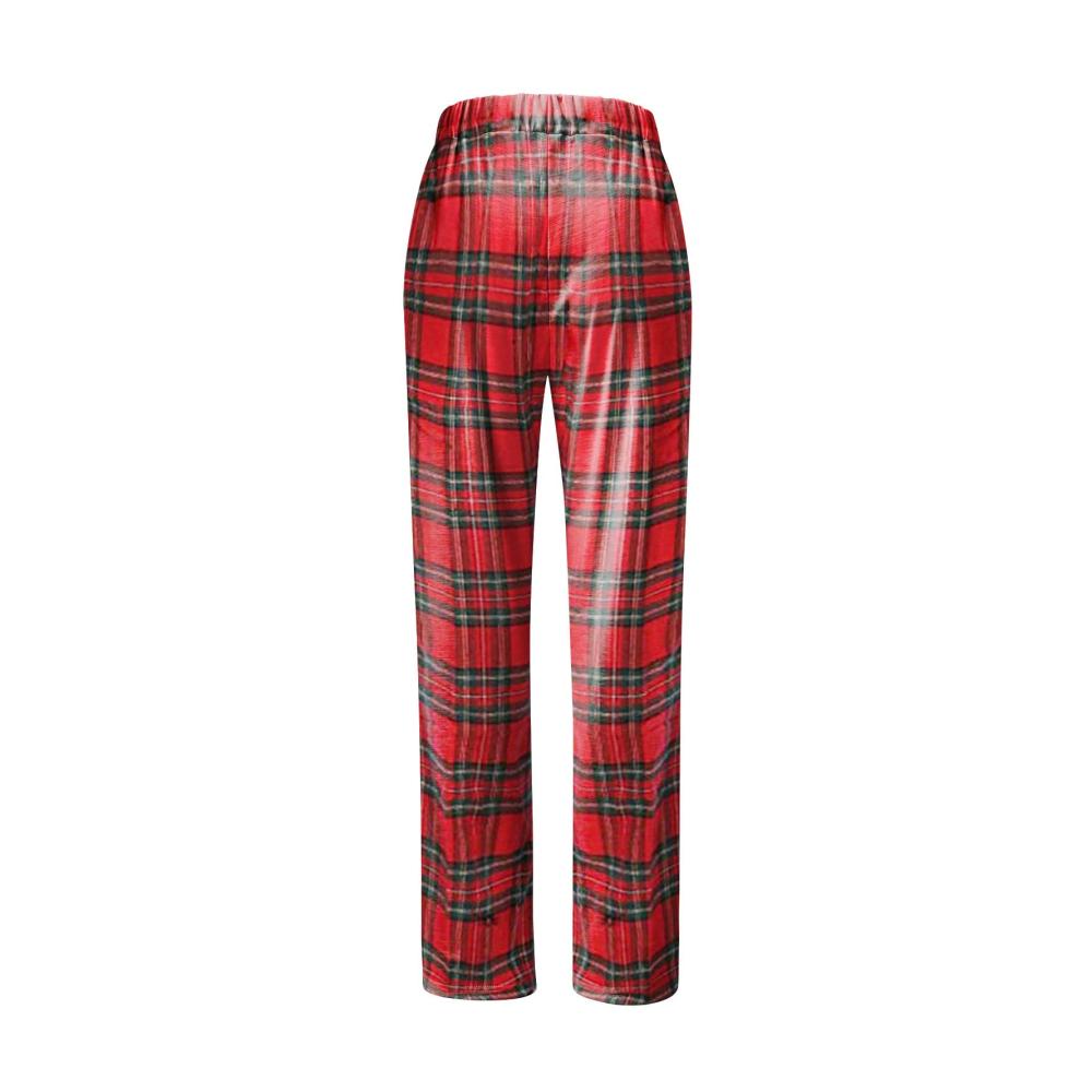 Genießen Sie den Komfort in Stil - Damen Schlafanzughose Bequem Lang und Kariert mit Taschen und Kordelzug. Perfekt für Herbst Winter und gemütliche Nächte zu Hause. Jetzt erhältlich