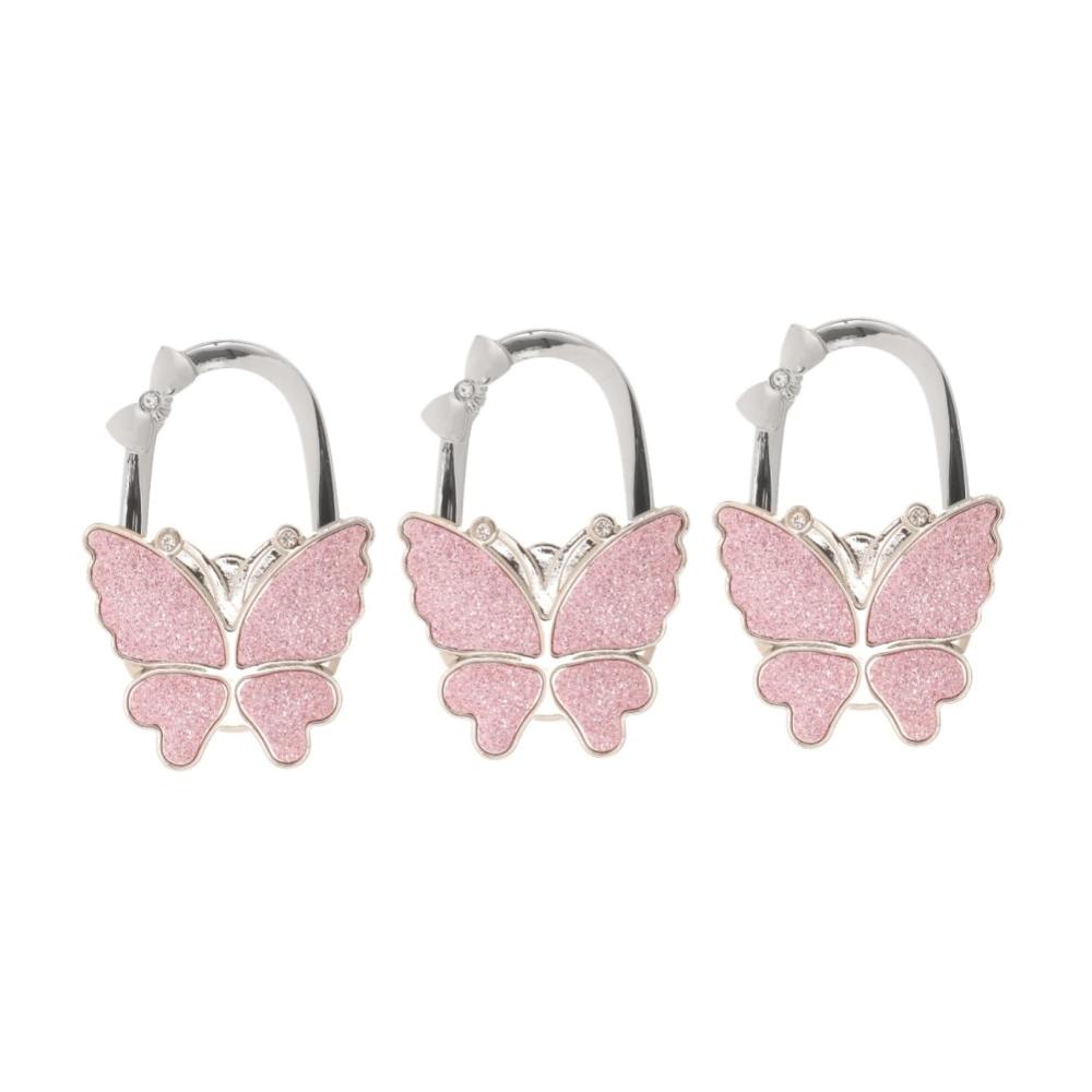 Stilvoller Handtaschenhalter Tragbarer Schmetterlings-Taschenhaken für Tische - Platzsparend falten und schnallen Sie Ihre Einkaufstasche elegant ab! Ideal für unterwegs