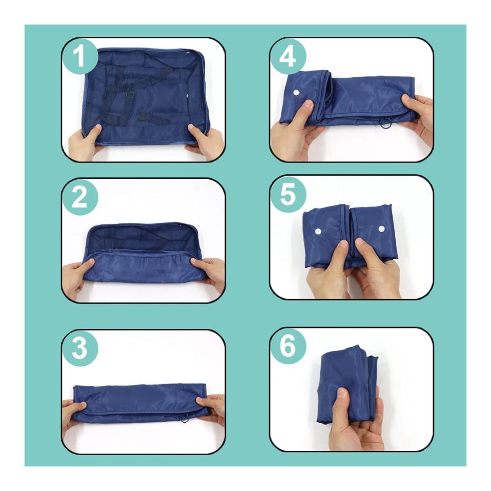 Perfekte Reisebegleiter 8-teilige Kofferorganizer-Sets in Marineblau mit wasserdichten Schuhbeuteln und Kompressionsbeuteln für stressfreies und organisiertes Reisen! Entdecken Sie jetzt! 🌟