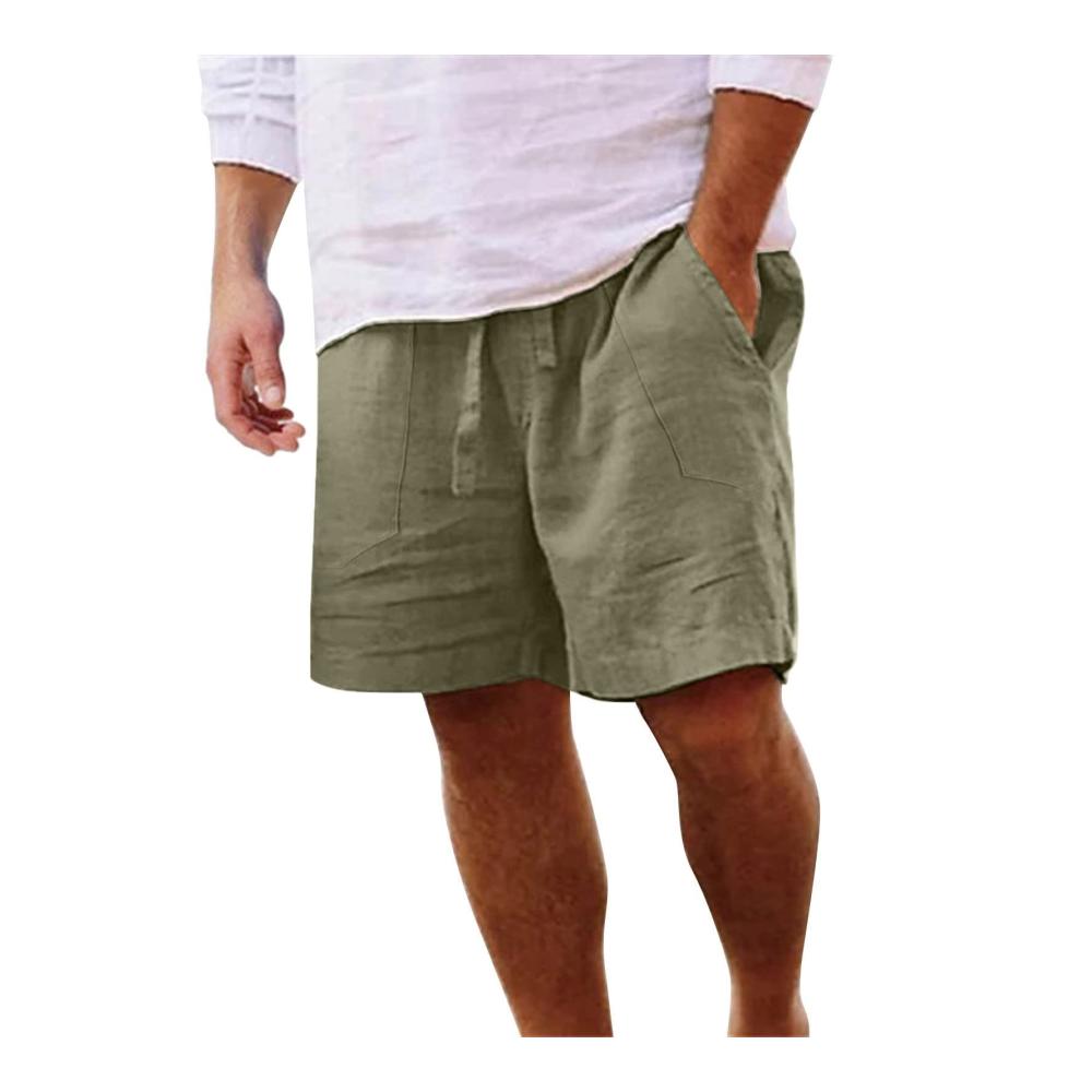 Herrenshorts Kurz Atmungsaktive Baumwolle Leichte Kurze Wanderhose Handwerkershorts Cargohose Laufshorts für Urlaub Strand Arbeit Alltag Freizeit