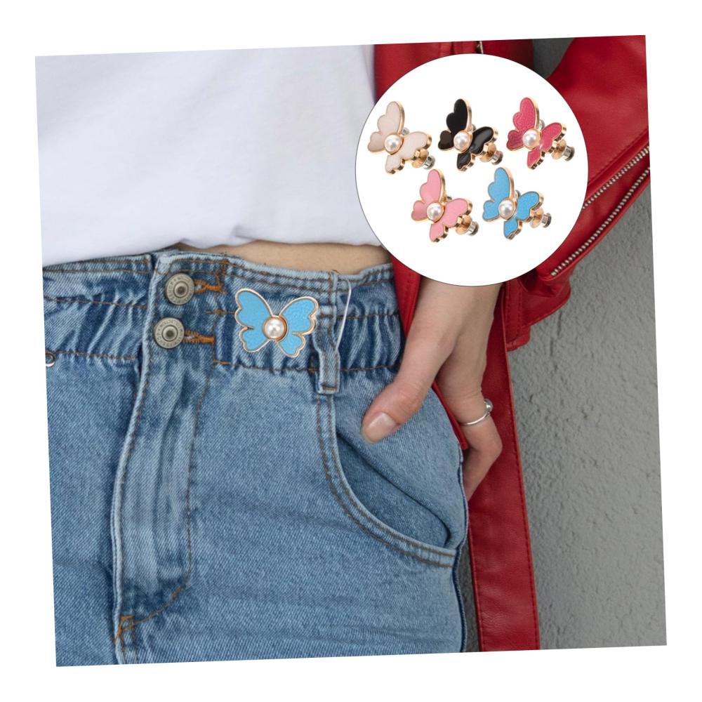 10 Paar verstellbarer Taillenschnalle-Knopf für Hosenbund abnehmbarer Click-Knopf für Kleidung Jeans Kleid Bund Gürtelverkleinerer